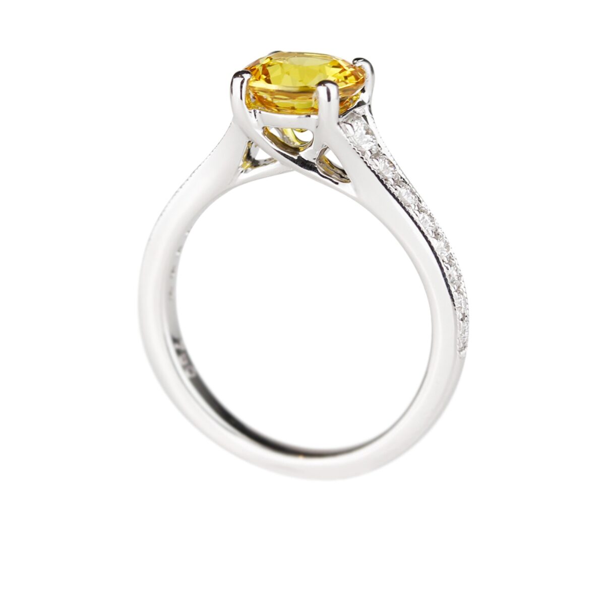 Bague saphir jaune