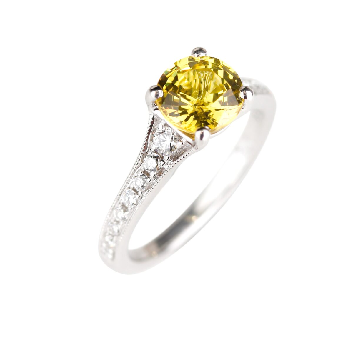 Bague saphir jaune