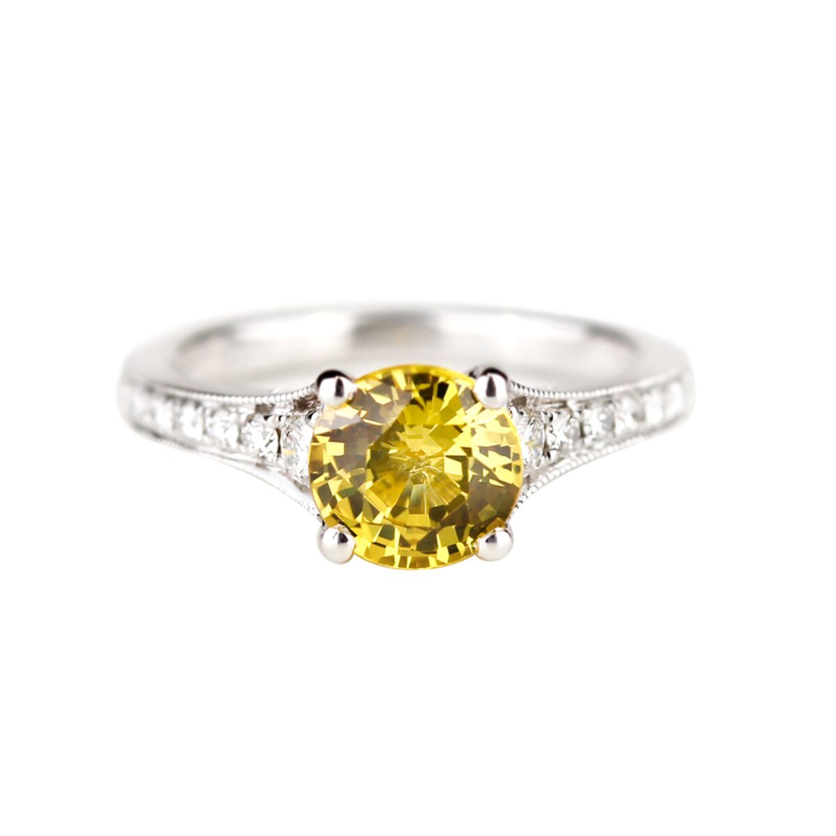 Bague saphir jaune