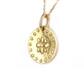 Pendentif fleur en or