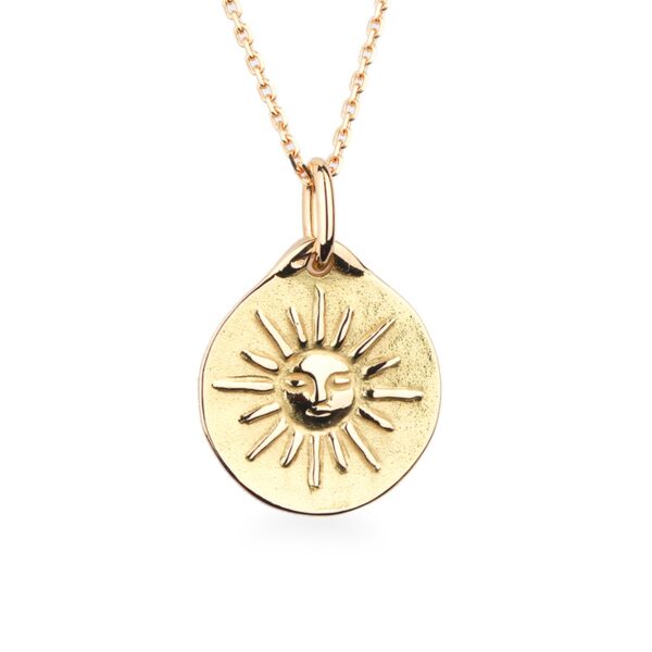 Pendentif soleil en or