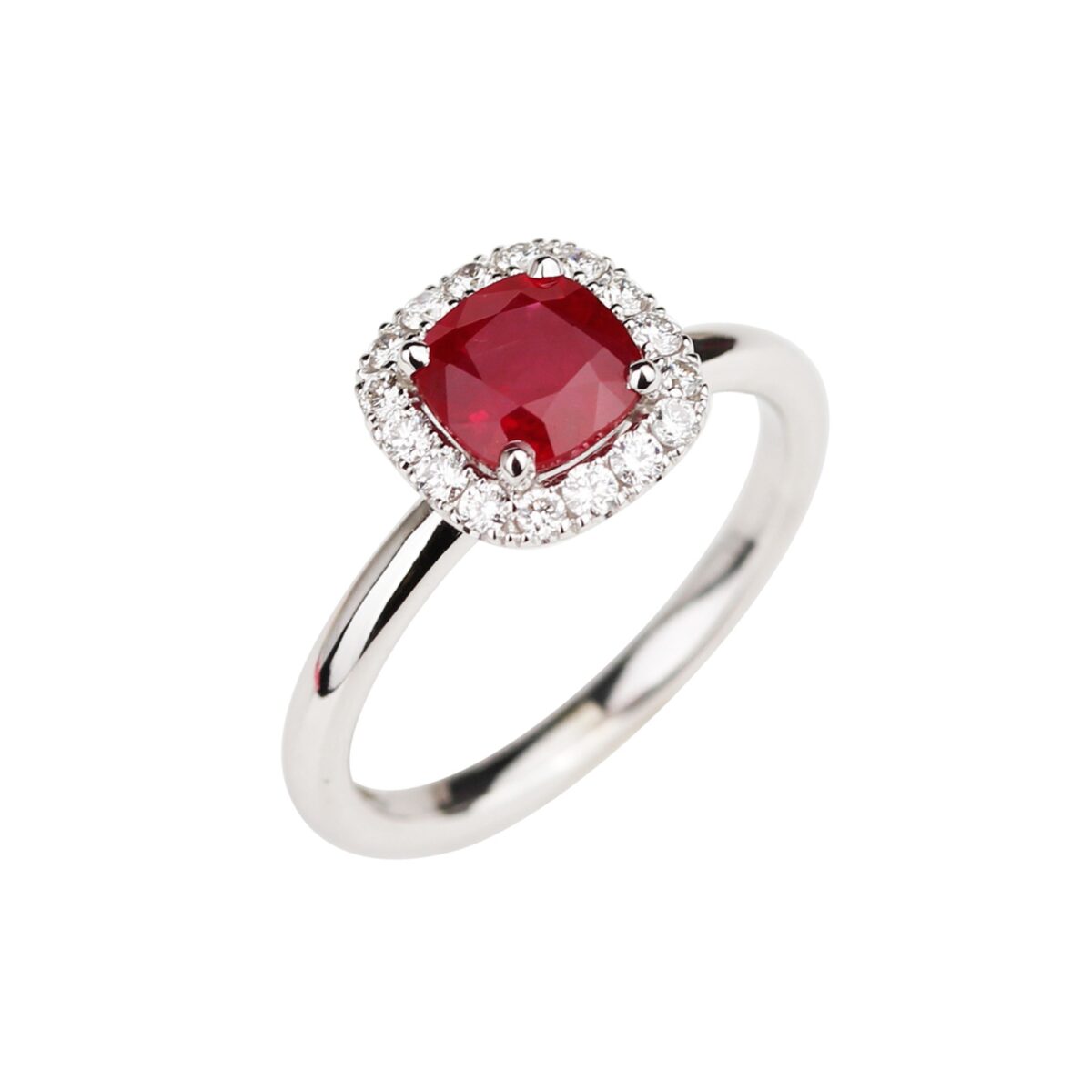 Bague de fiançailles rubis