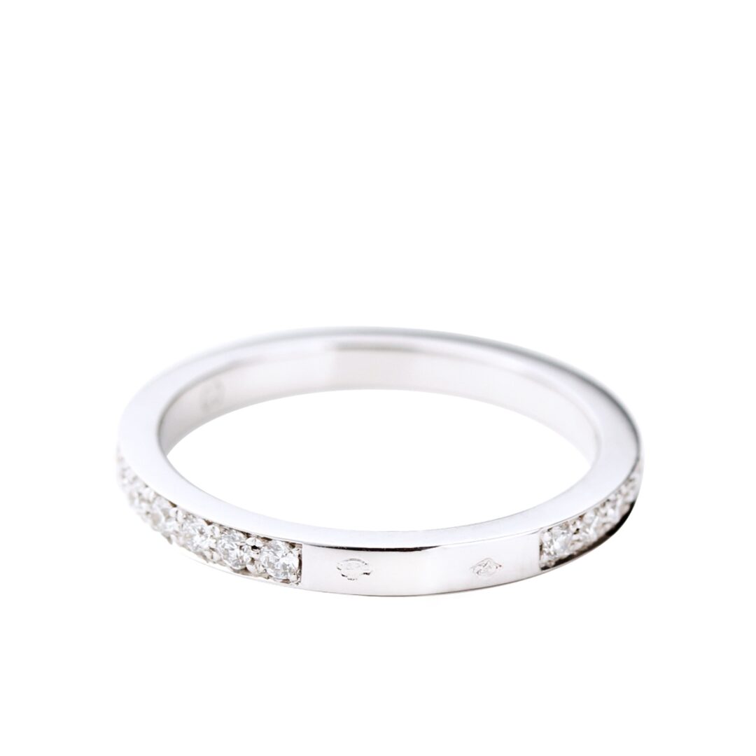 Alliance diamants et or blanc