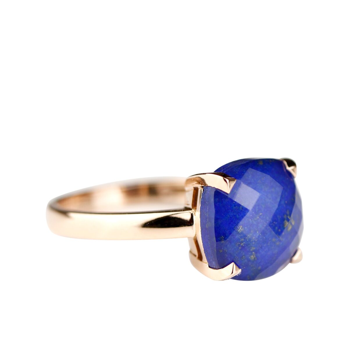 Bague lapis-lazuli & or rose