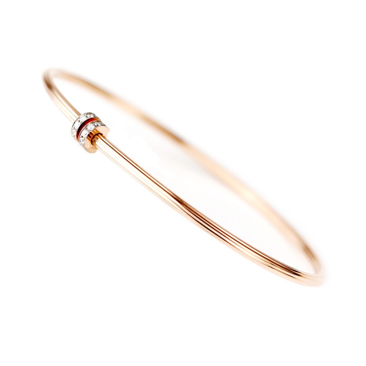 Bracelet diamants or rose