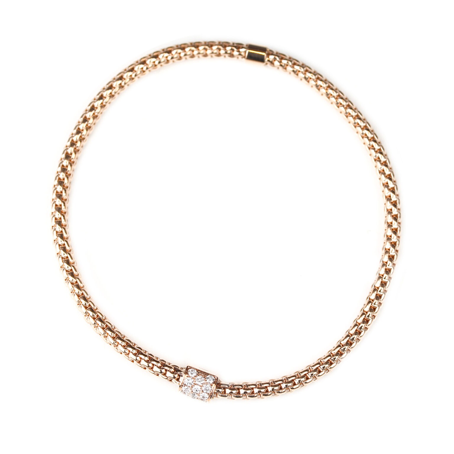 Bracelet or rose & diamants
