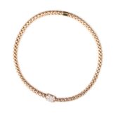 Bracelet or rose & diamants
