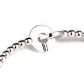 Bracelet perles d'or blanc
