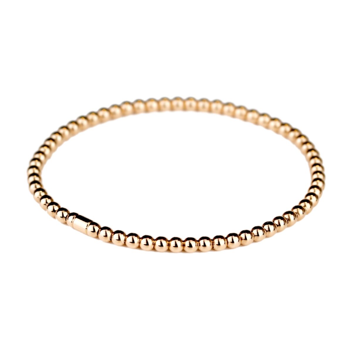 Bracelet  perles en or rose 18 K