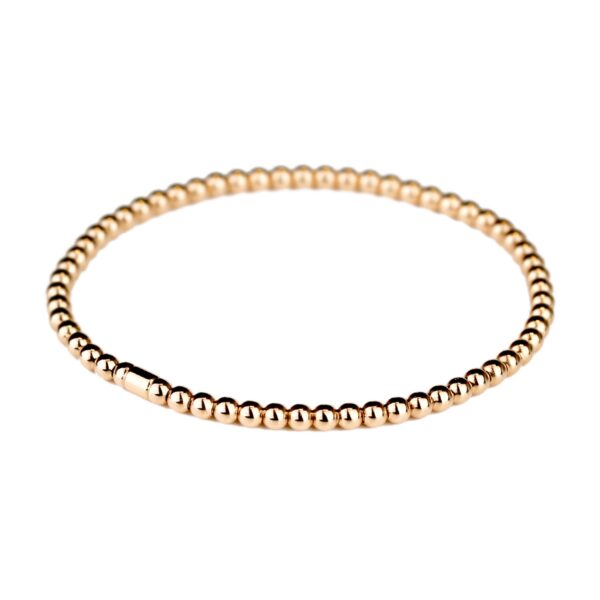 Bracelet  perles en or rose 18 K