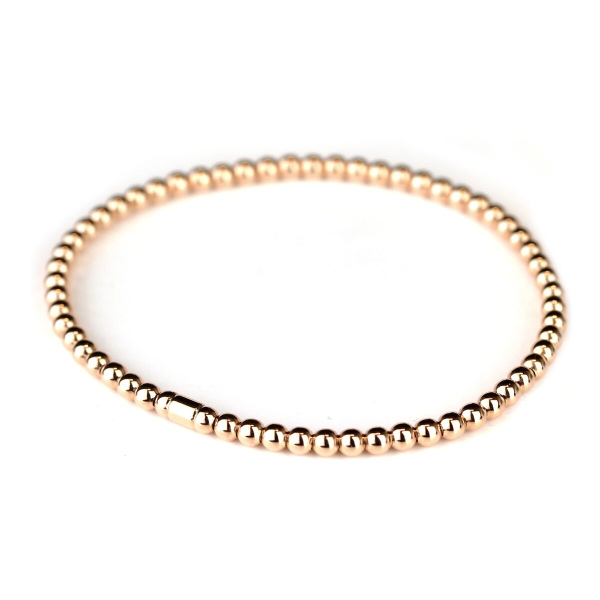 Bracelet  perles en or rose 18 K