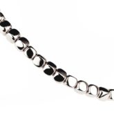 Bracelet composé de dés d'or blanc 18 K