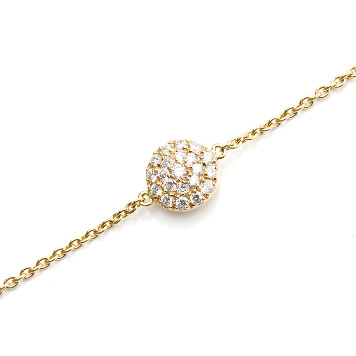 Bracelet diamants et or jaune 18 K