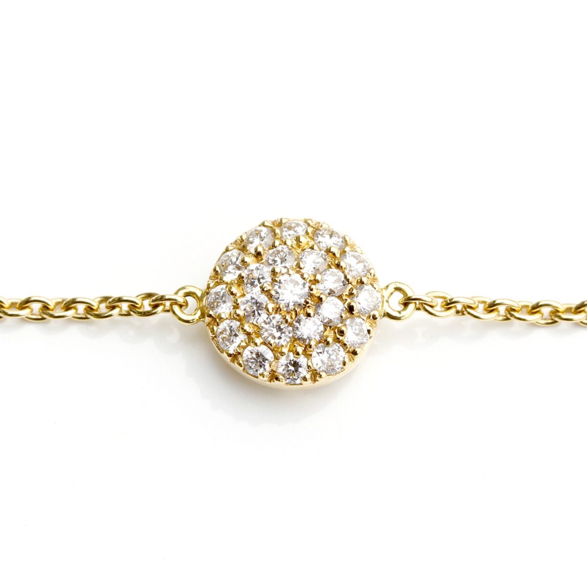 Bracelet diamants et or jaune 18 K