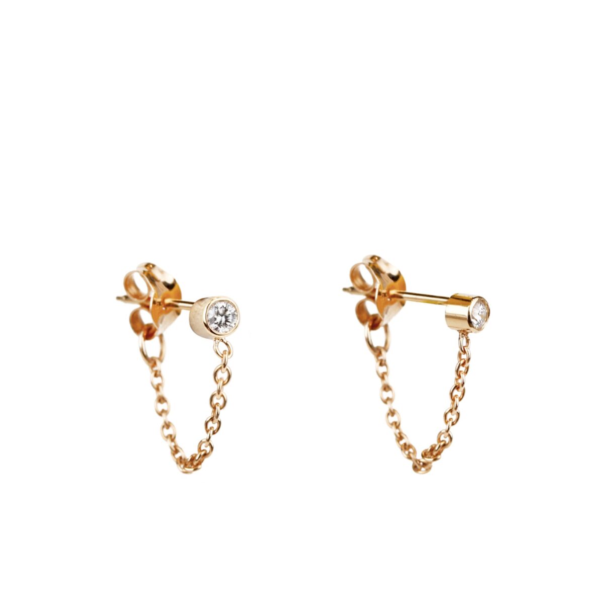 Boucles d'oreilles diamant