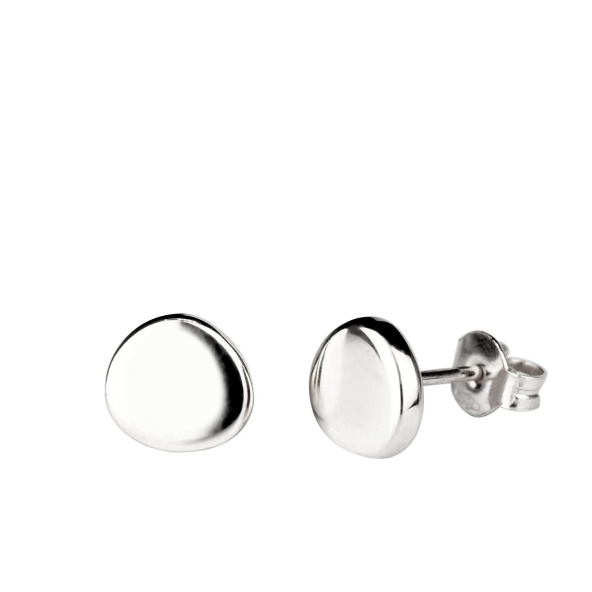 Boucles d'oreilles or blanc