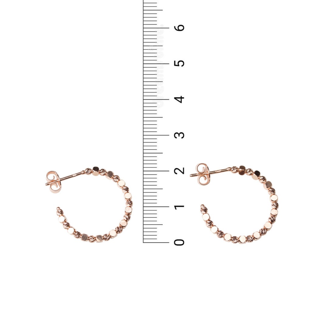 Boucles D'oreilles Céline Cubes Carrés Dorés - Laiton, Collection Pré-Automne 2018 Phoebe Philo, Occasion