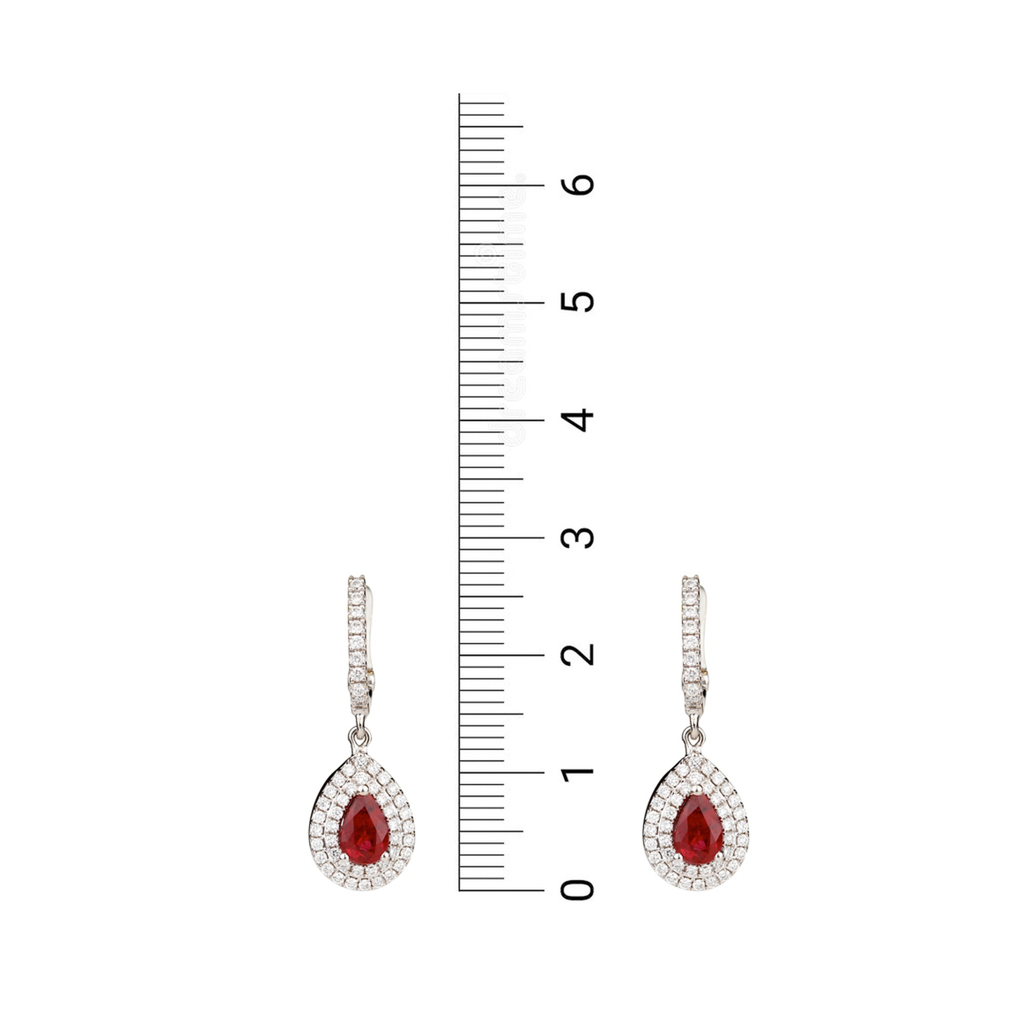 Boucles d'oreilles marqueterie paille rubis - Un grand marché