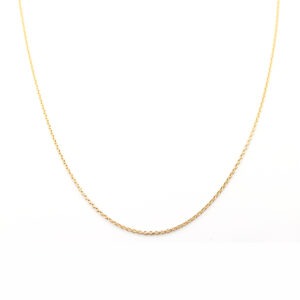 Chaine or jaune 18 carats forçat diamanté 0,90 mm