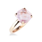 Bague quartz rose