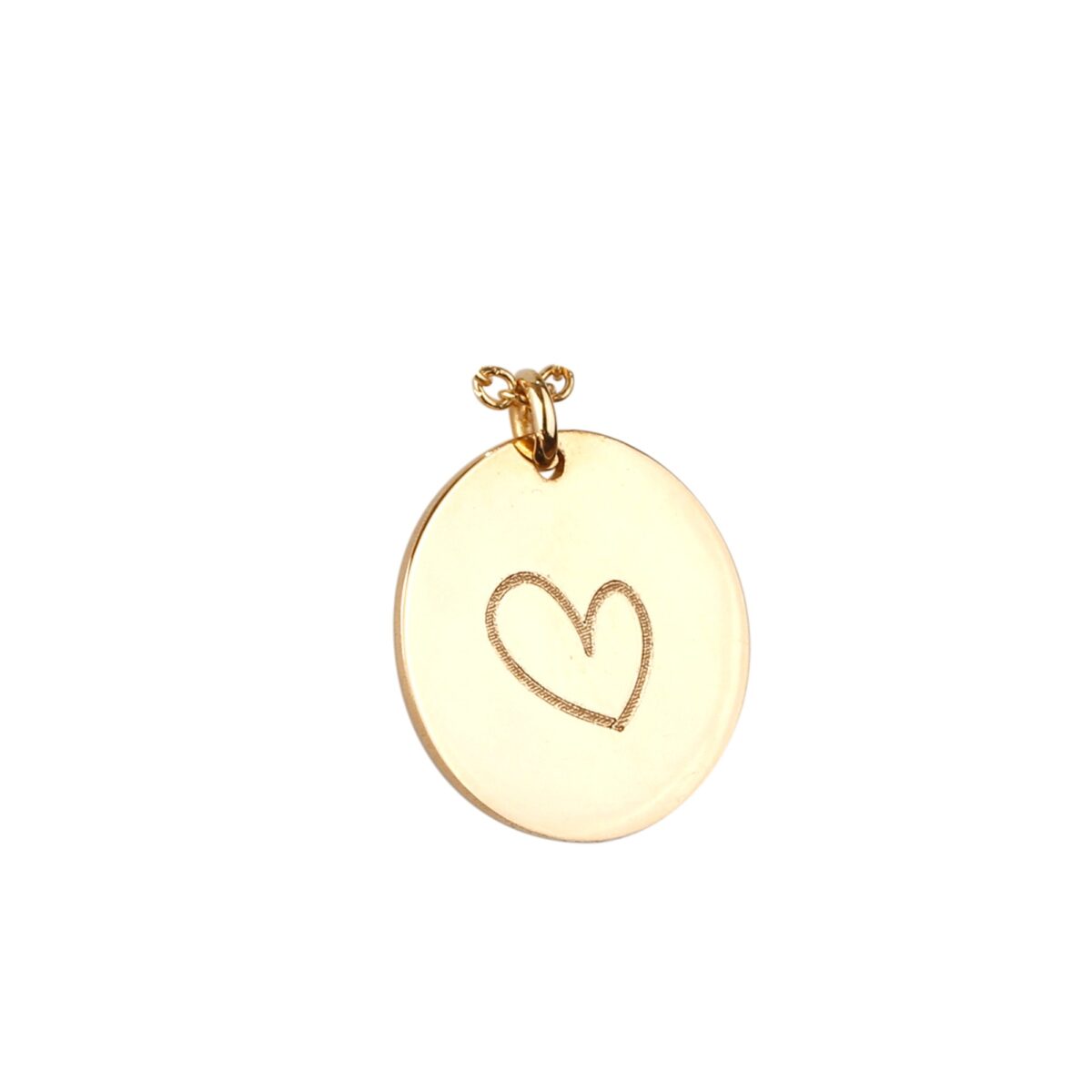 Pendentif motif coeur en or