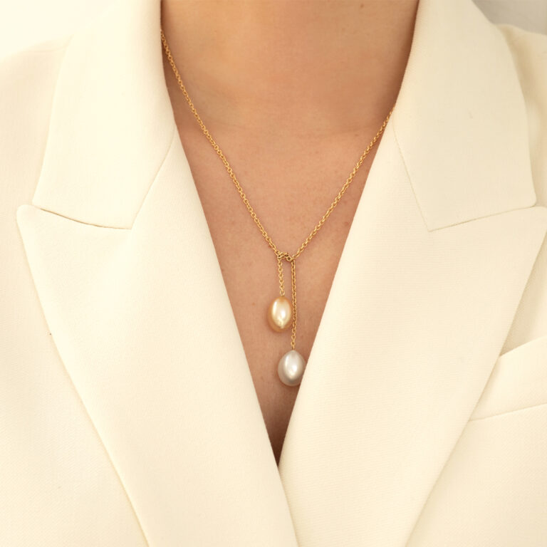 Pendentif perles des mers du sud