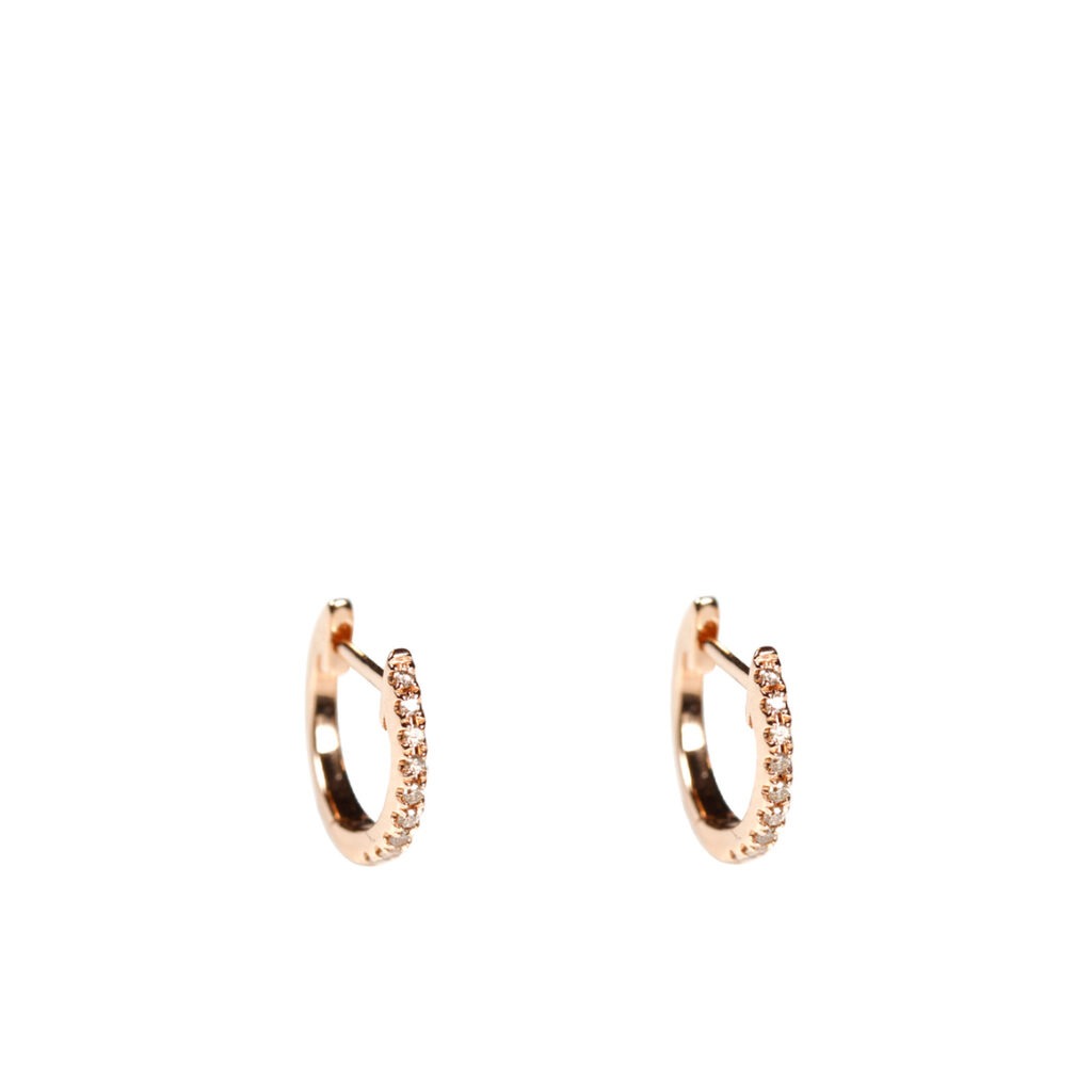 BOBIJOO JEWELRY Orecchini A Cerchio Per Bambina E Bambino - Piccoli Orecchini Farfalla Con Falso Diamante - Argento E Rosa, Acciaio Inox Ipoallergenico, Idea Regalo