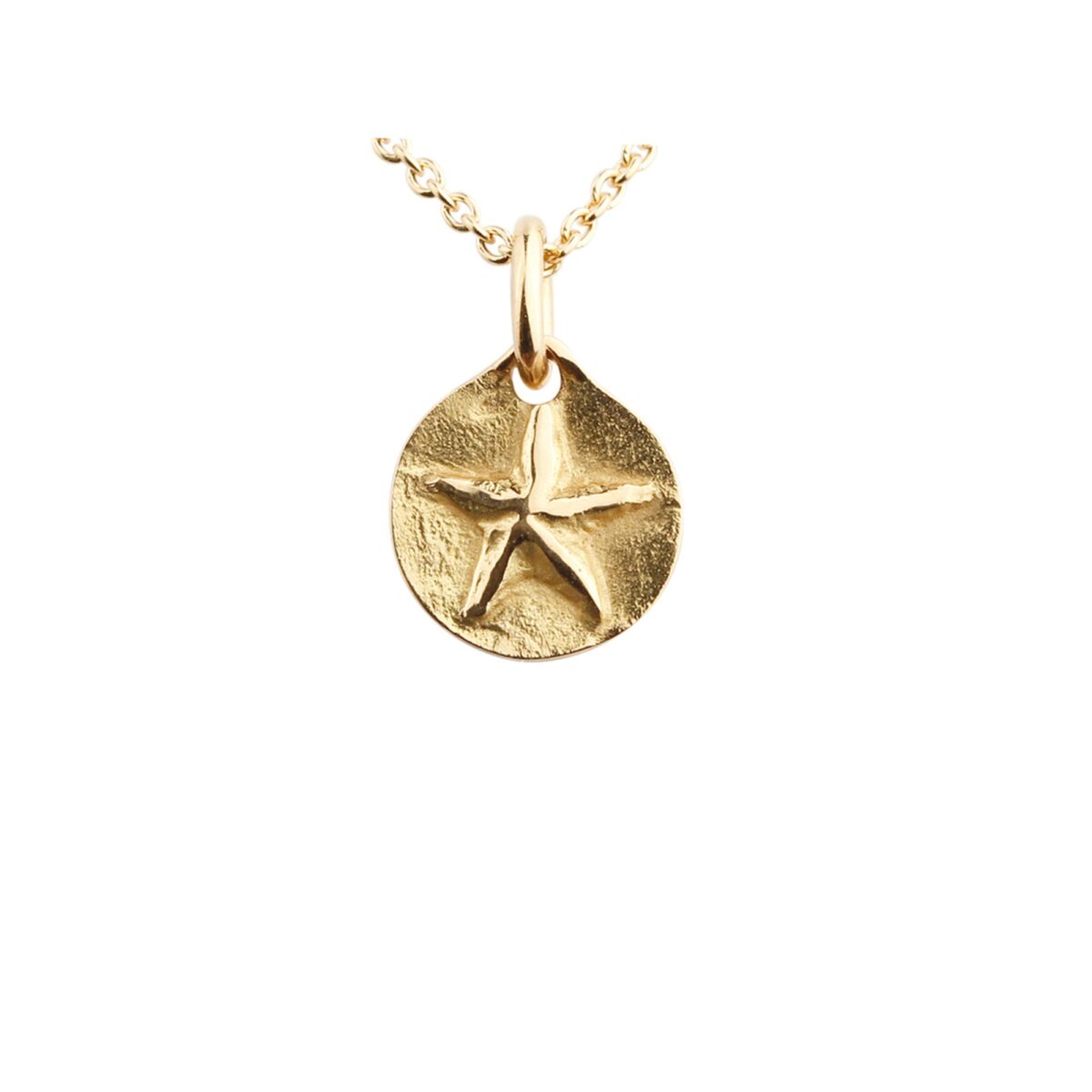 Pendentif motif étoile en jaune 18 K