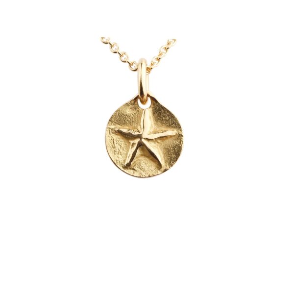 Pendentif motif étoile en jaune 18 K