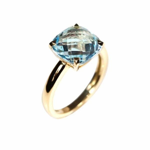 Bague topaze et or jaune