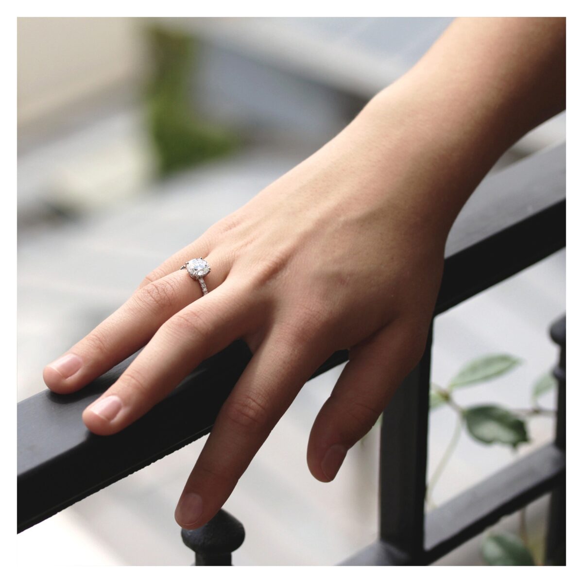 Solitaire diamant de 2 carats et platine