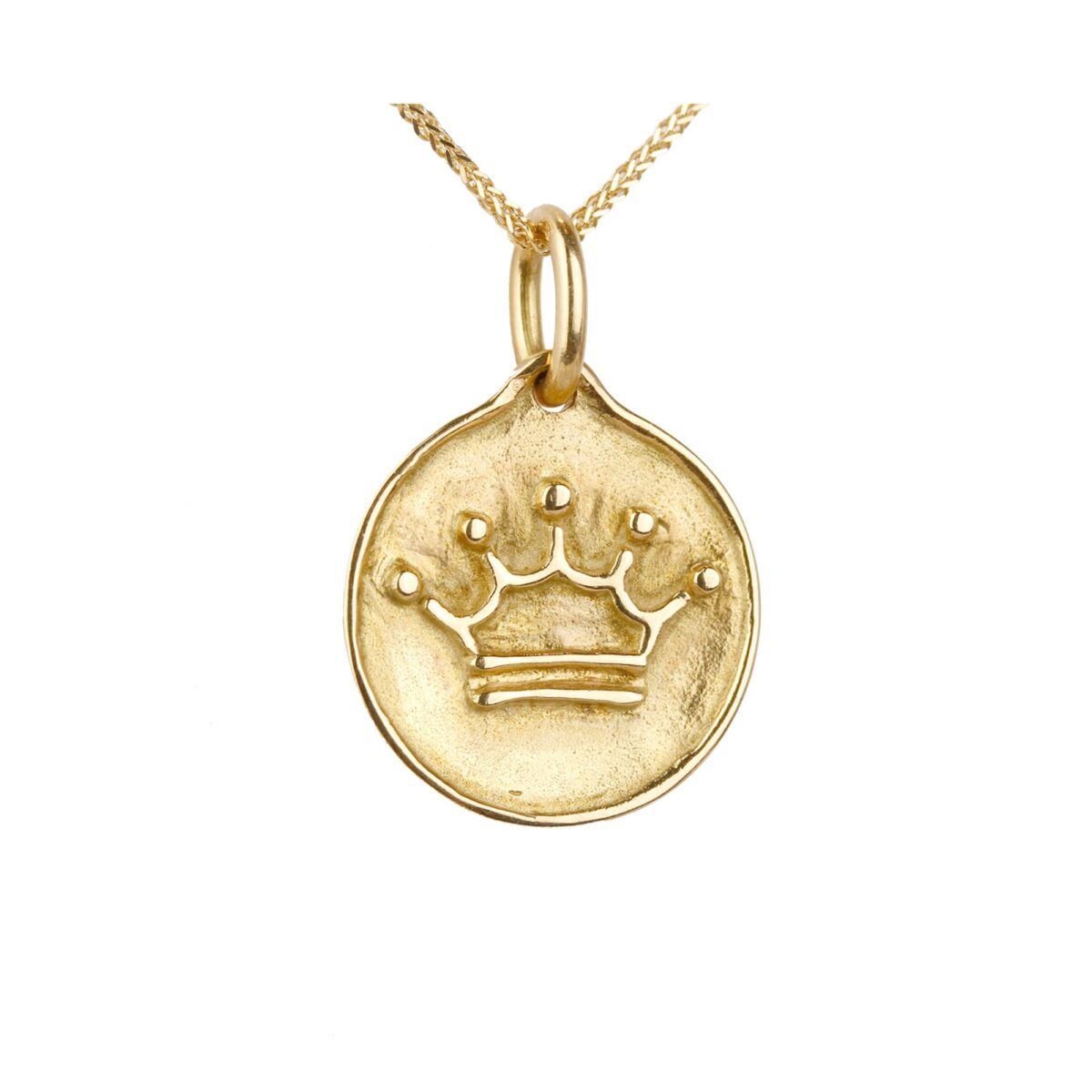 Médaille en or motif couronne