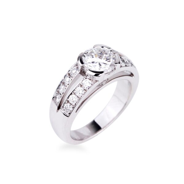 Solitaire diamant rond