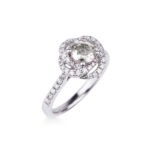 Bague DOLLY-BIJOUX Fleur Rubis Et Diamant Cz - Taille 50 - Plaqué Or 18K 5 Microns - Made In France - Neuf