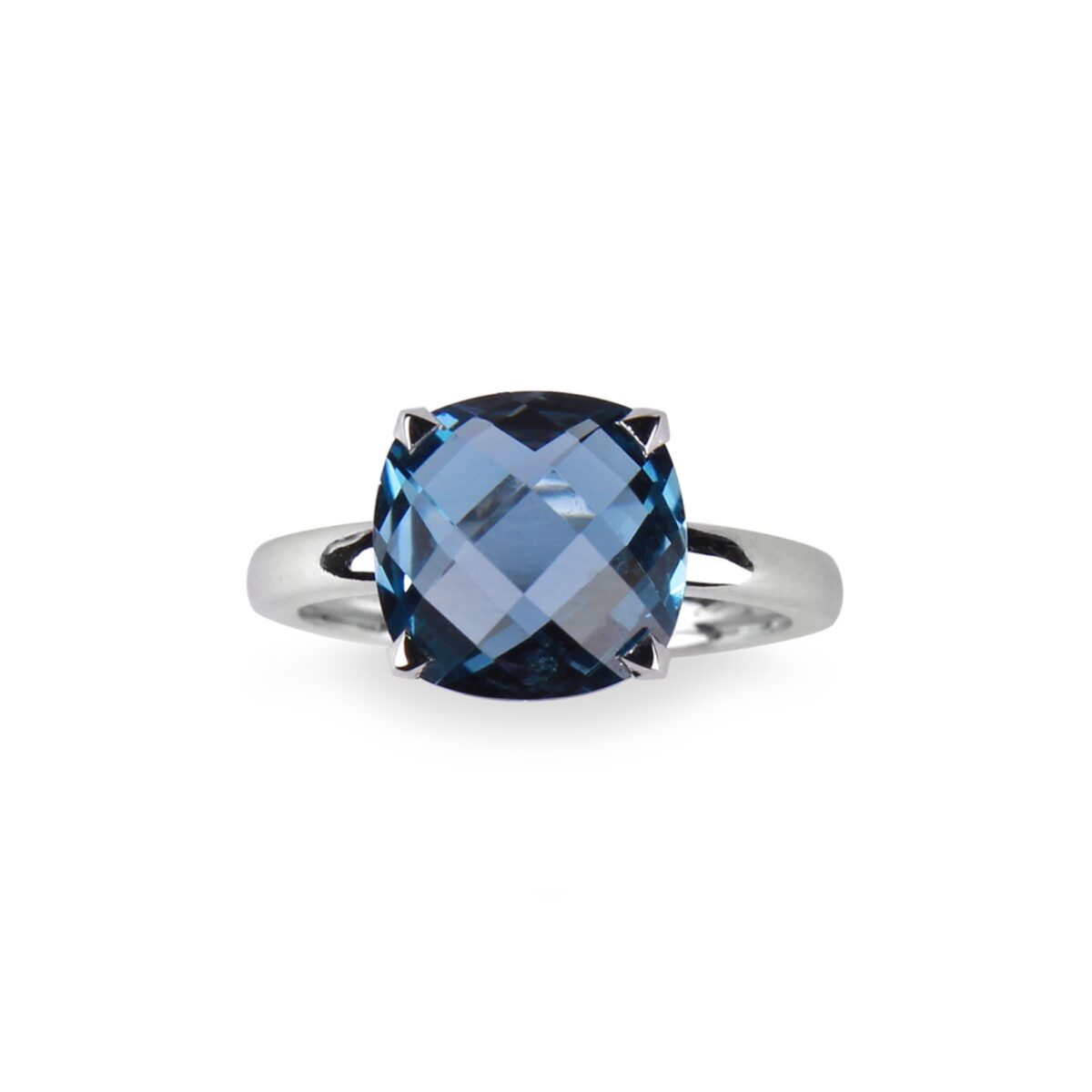 Bague topaze bleue