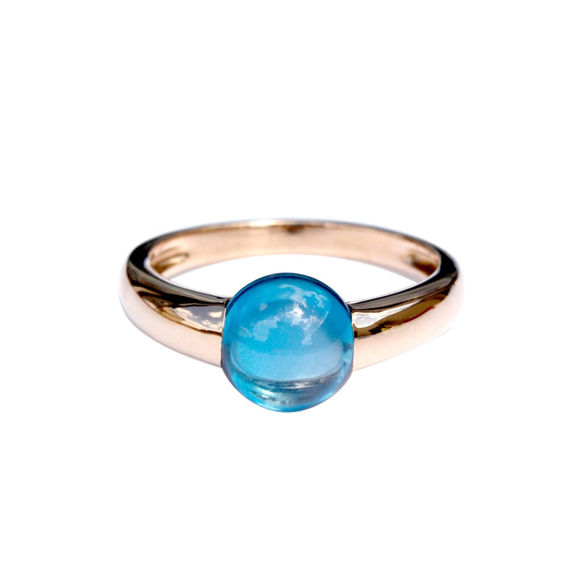 Bague topaze London Blue