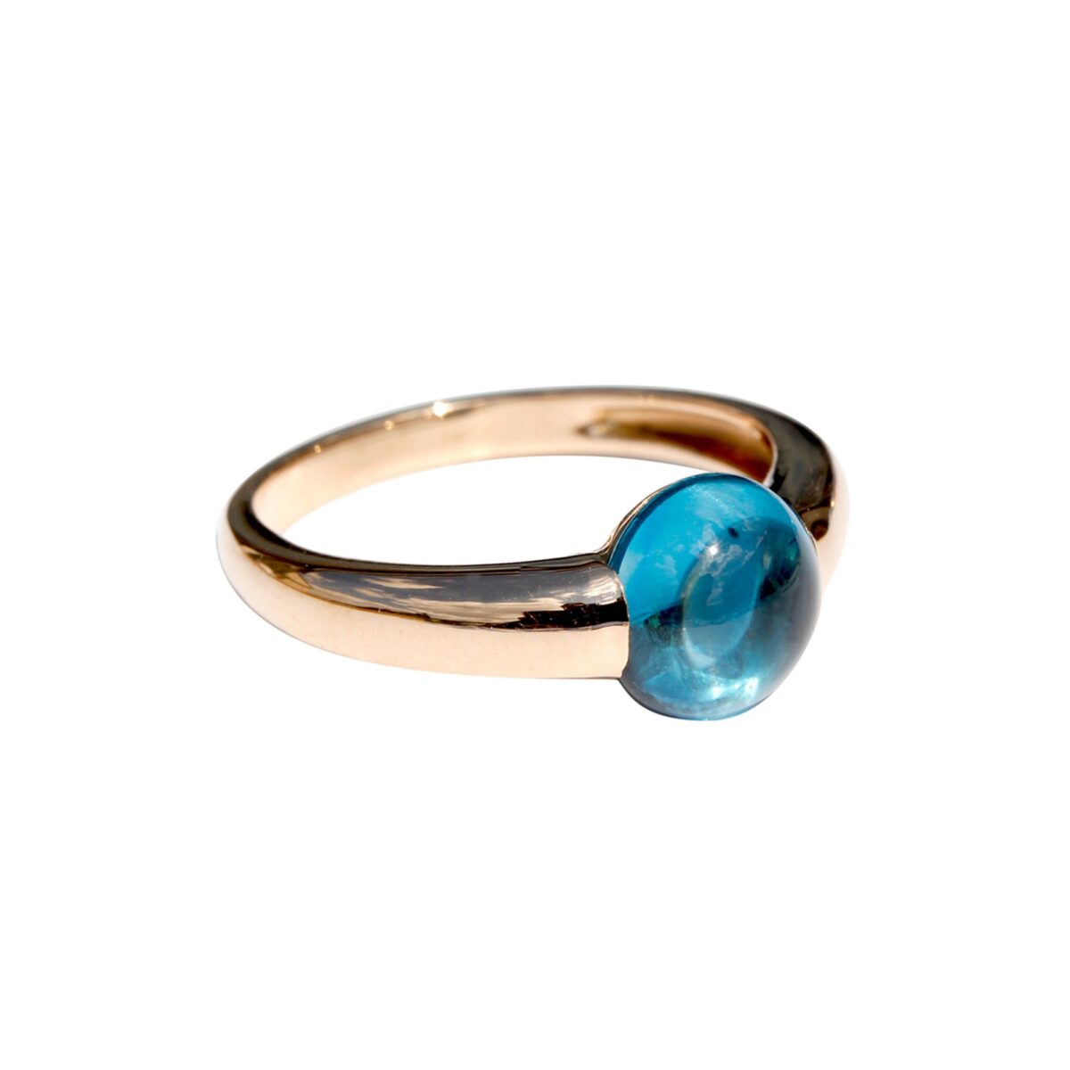 Bague topaze London Blue