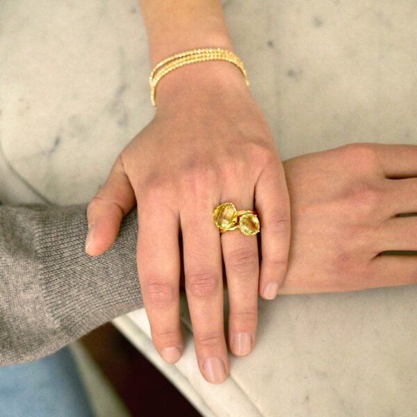 Bague quartz Lemon