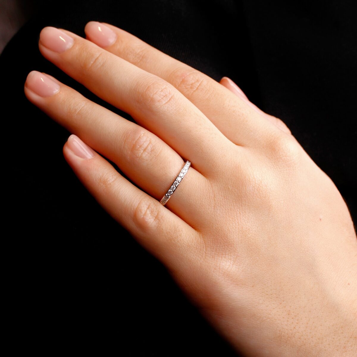 Alliance diamants or blanc