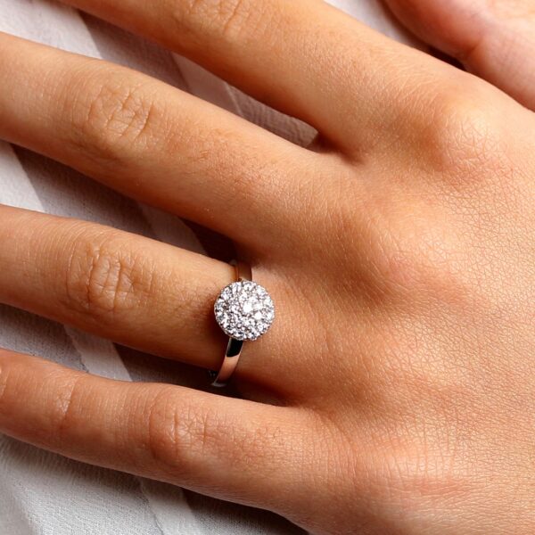 Bague pavage diamants Eclipse