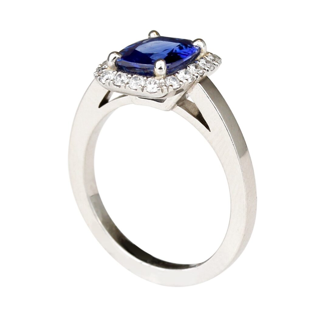 Bague de fiançailles saphir