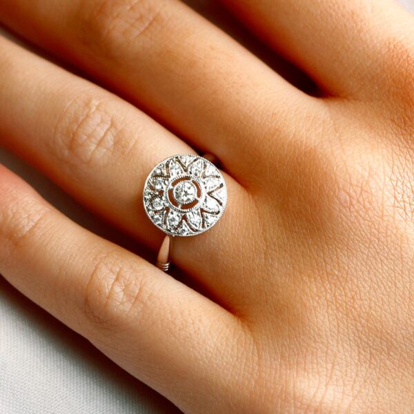 Bague solitaire diamant Charleston