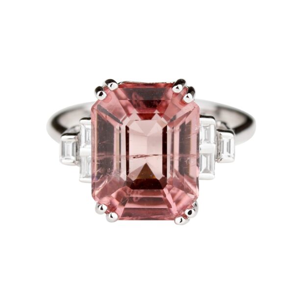 Bague tourmaline rose