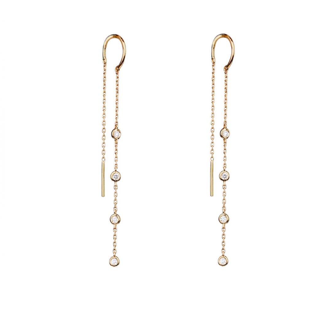 Boucles d'oreilles diamants