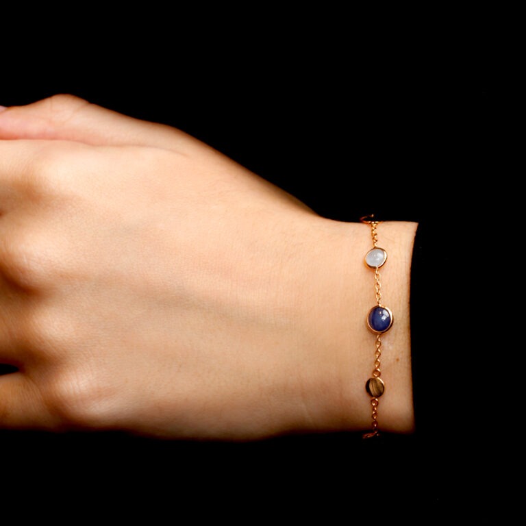Bracelet pierres fines de couleur
