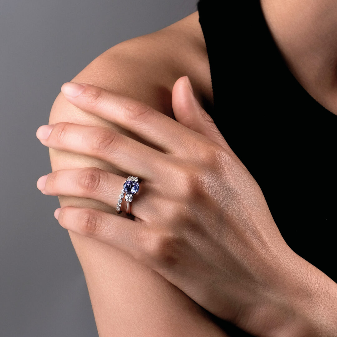 Dorique diamants or blanc – Image 2