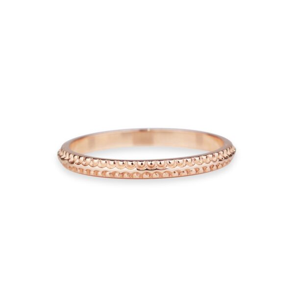 Bague alliance or rose