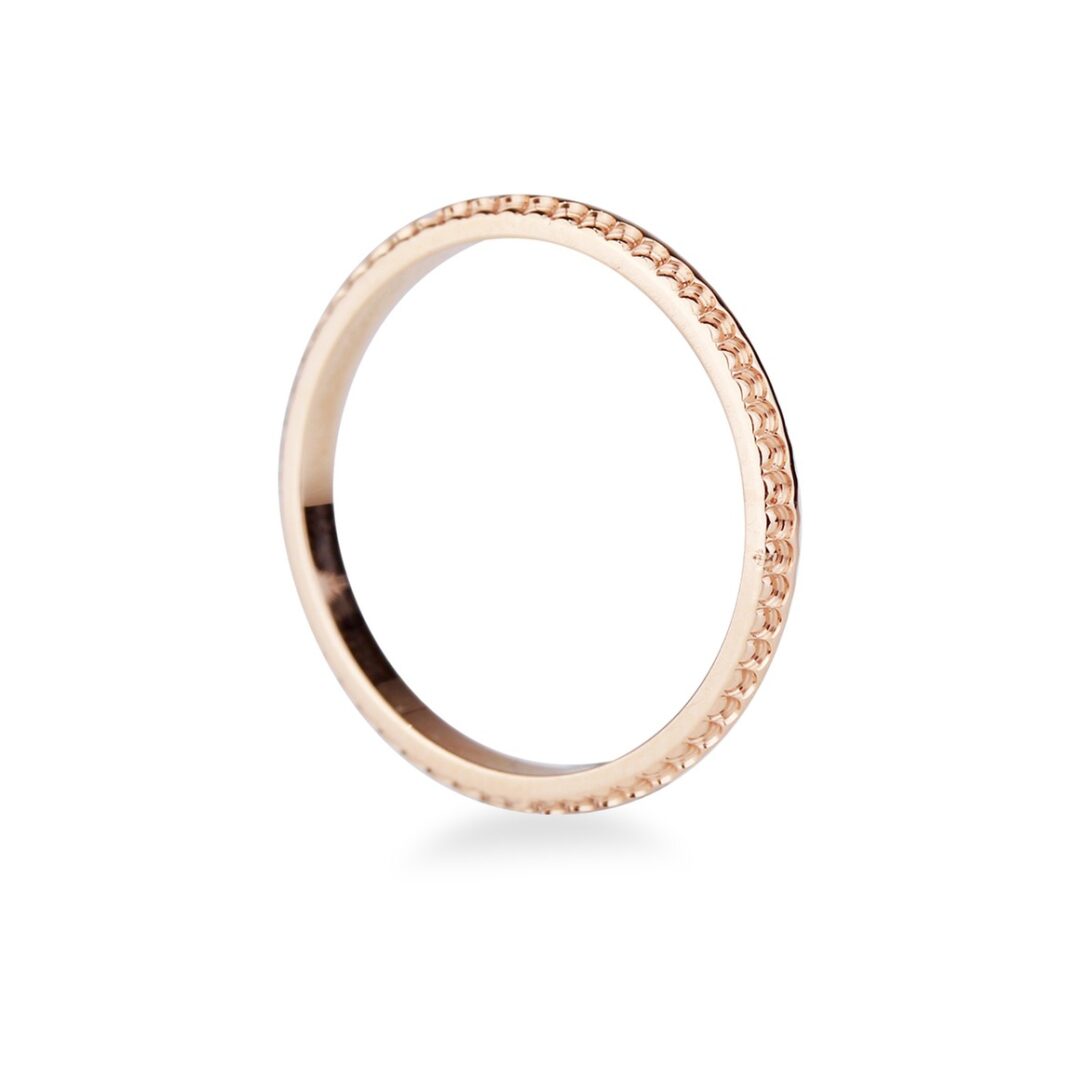 Bague alliance or rose