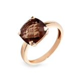 Poppy Blue bague quartz fumé
