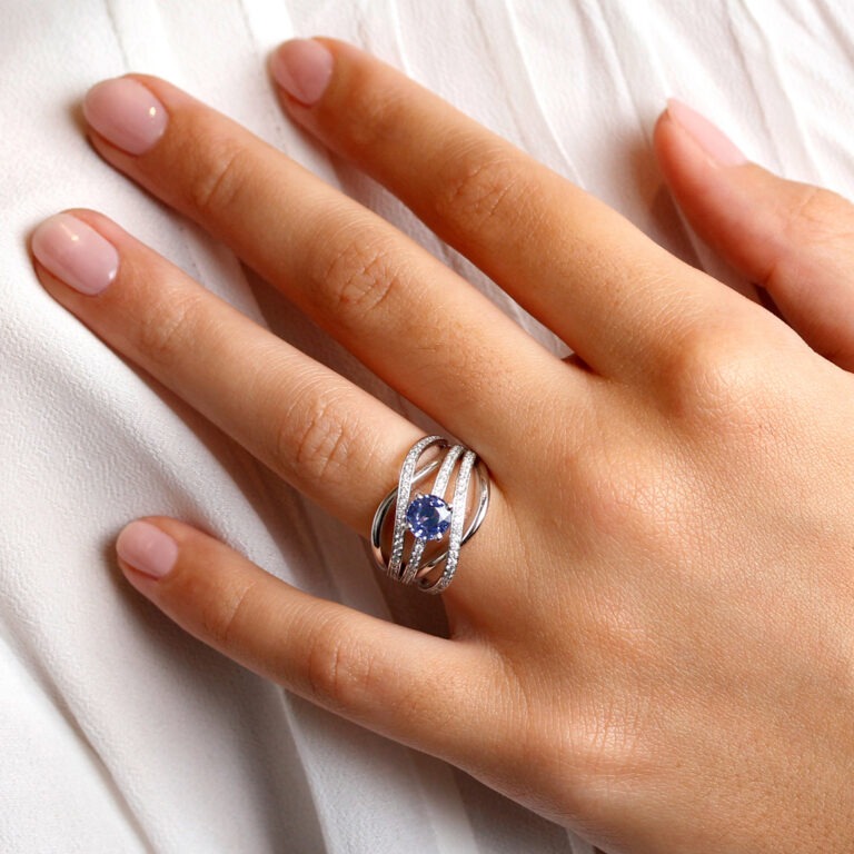 Bague saphir Jardin Anglais